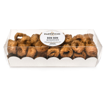 Bon Bon cu Prosciutto Cotto – Biscuiți crocanți pentru câini și pisici, cu 70% șuncă fiartă, 100 g