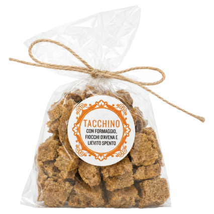 Pappa Fresca cu Curcan – Gustare complementară deshidratată pentru câini, cu 31,75% curcan proaspăt, 80 g