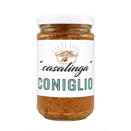 Casalinga Iepure – Hrană umedă completă monoproteică pentru câini adulți, cu 45,6% carne de iepure, fără cereale, 250 g