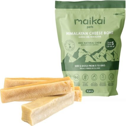 Batoane din brânză de Himalaya Maikai pentru câini, mărimea S, pachet 4 bucăți